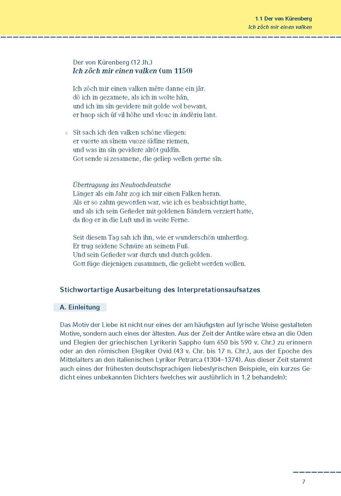 Weitere Ansicht: Beliebte Gedichte interpretiert