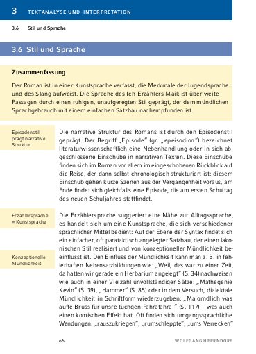Weitere Ansicht: Tschick von Wolfgang Herrndorf - Textanalyse und Interpretation | Wolfgang Herrndorf