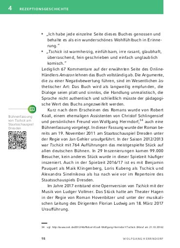 Weitere Ansicht: Tschick von Wolfgang Herrndorf - Textanalyse und Interpretation | Wolfgang Herrndorf