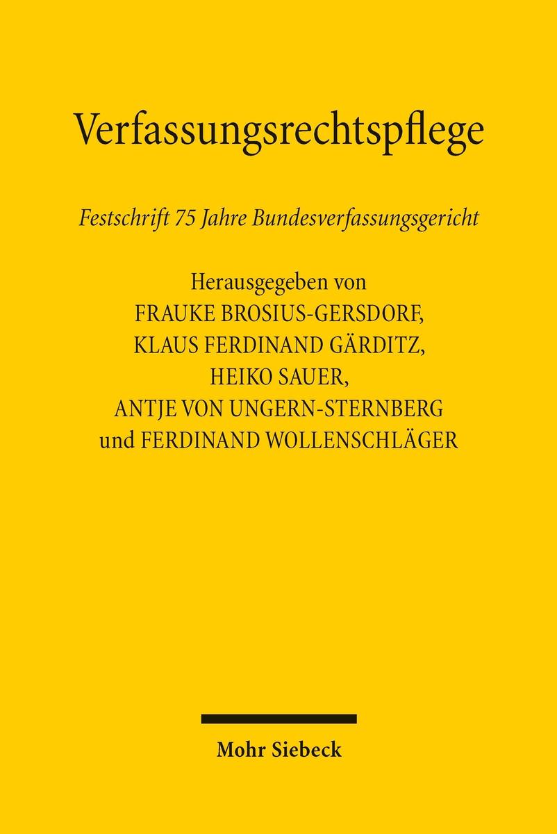 Produktbild: Verfassungsrechtspflege