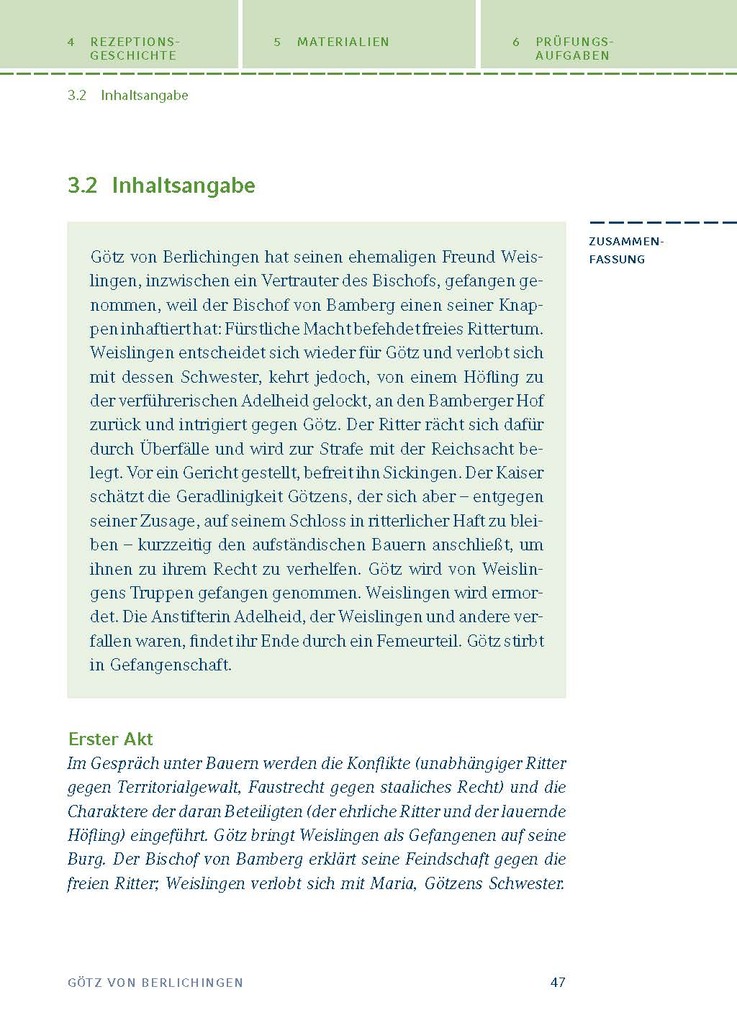 Weitere Ansicht: Götz von Berlichingen von Goethe