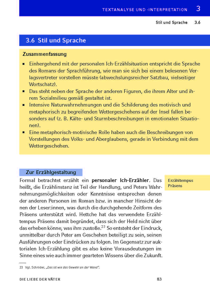 Weitere Ansicht: Die Liebe der Väter von Thomas Hettche - Textanalyse und Interpretation | Thomas Hettche