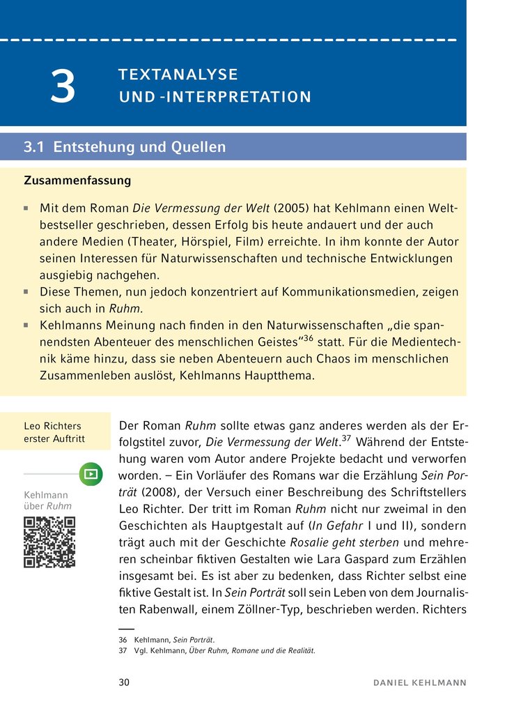 Weitere Ansicht: Ruhm von Daniel Kehlmann
