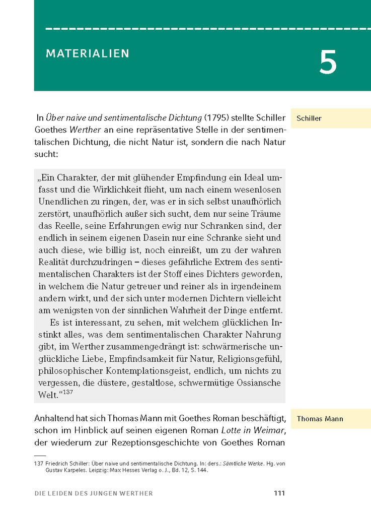 Weitere Ansicht: Die Leiden des jungen Werther von Johann Wolfgang von Goethe - Textanalyse und Interpretation | Johann Wolfgang von Goethe