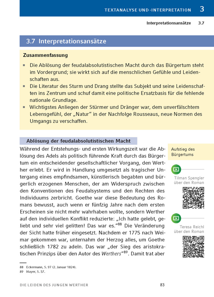 Weitere Ansicht: Die Leiden des jungen Werther von Johann Wolfgang von Goethe - Textanalyse und Interpretation | Johann Wolfgang von Goethe