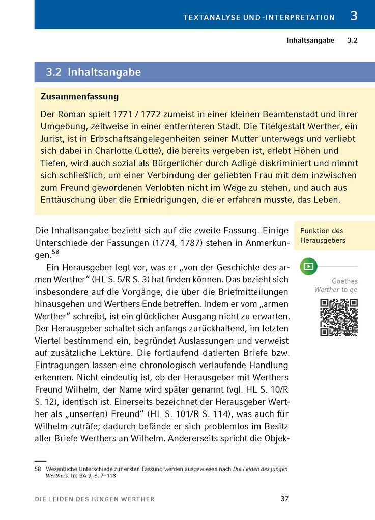 Weitere Ansicht: Die Leiden des jungen Werther von Johann Wolfgang von Goethe - Textanalyse und Interpretation | Johann Wolfgang von Goethe