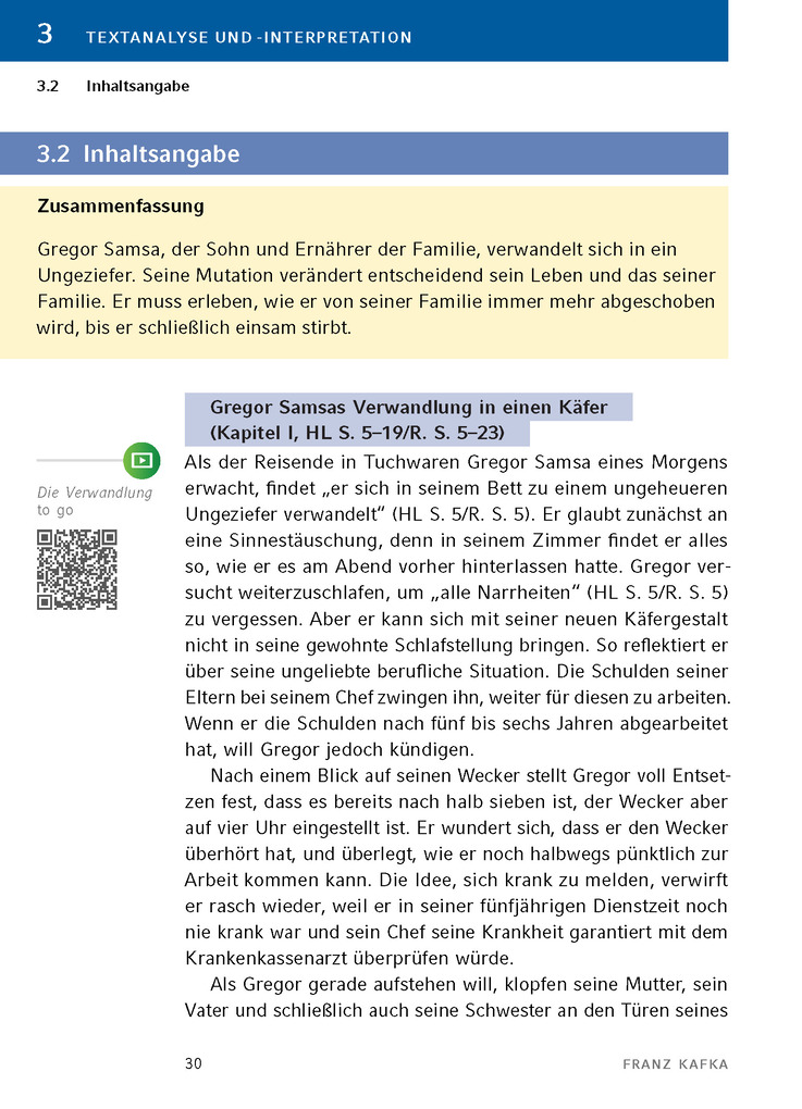 Weitere Ansicht: Die Verwandlung von Franz Kafka - Textanalyse und Interpretation | Franz Kafka