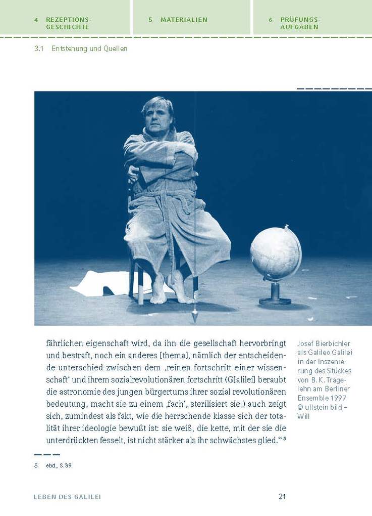 Weitere Ansicht: Leben des Galilei von Bertolt Brecht