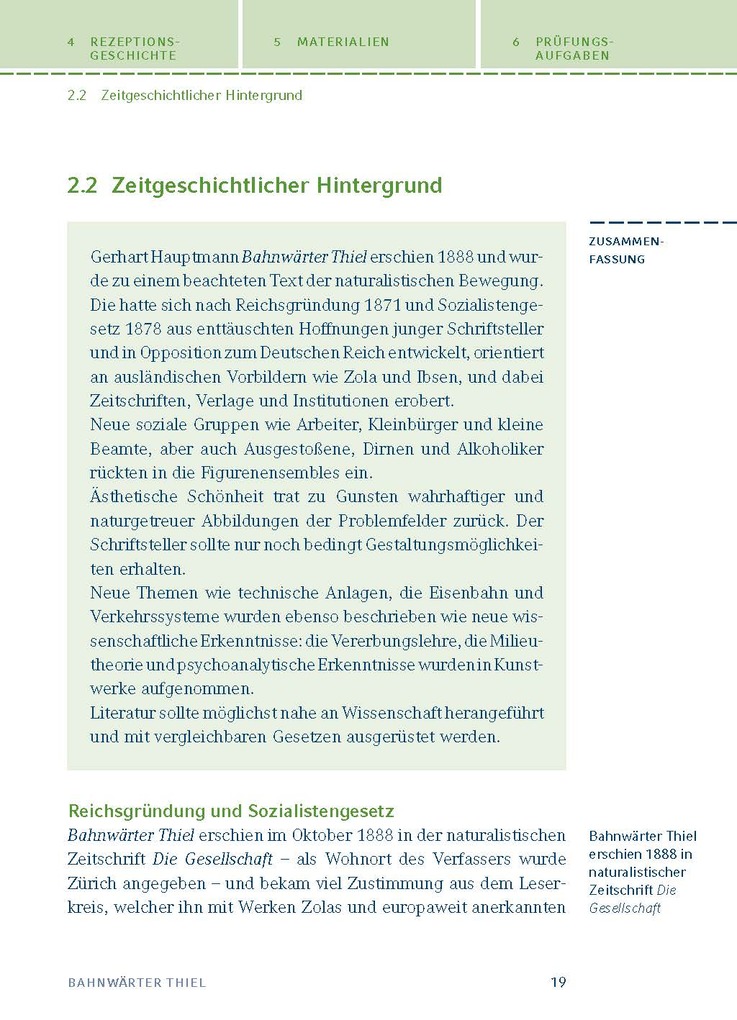 Weitere Ansicht: Bahnwärter Thiel von Gerhart Hauptmann