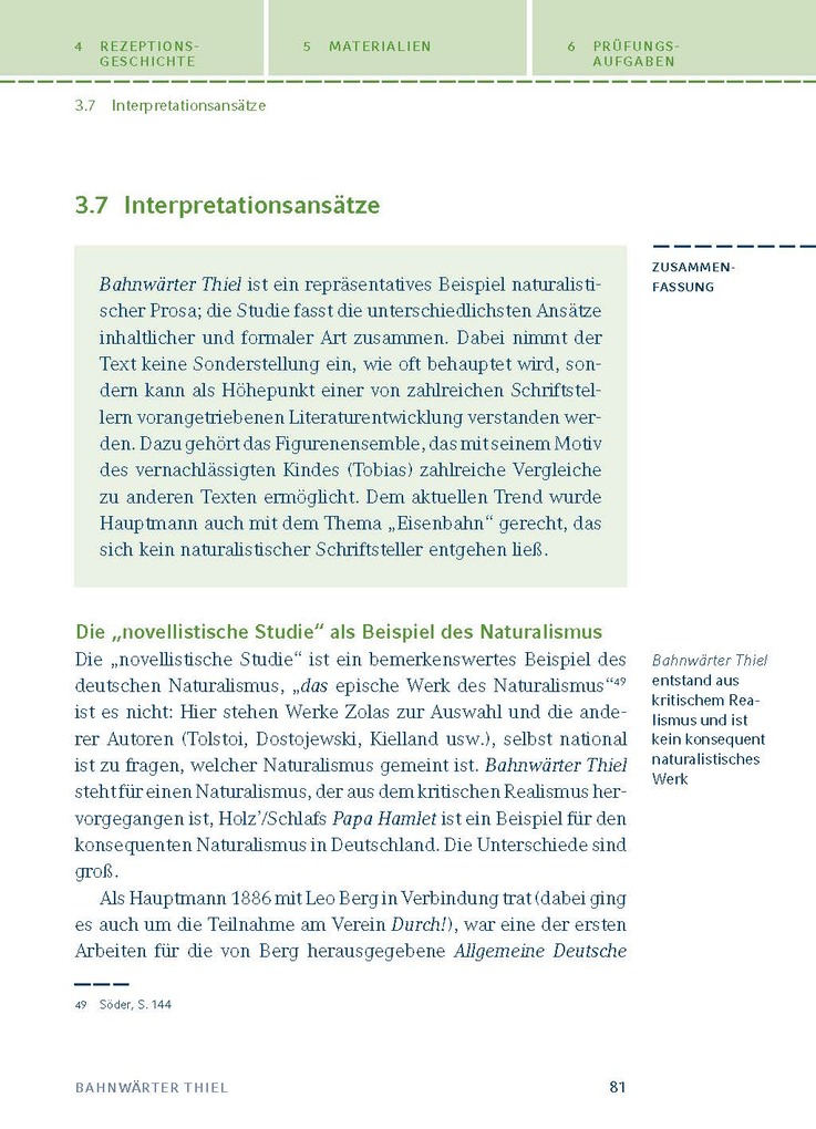 Weitere Ansicht: Bahnwärter Thiel von Gerhart Hauptmann