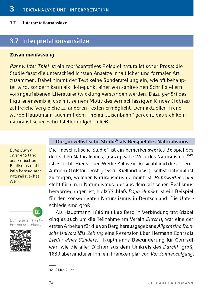 Weitere Ansicht: Bahnwärter Thiel von Gerhart Hauptmann