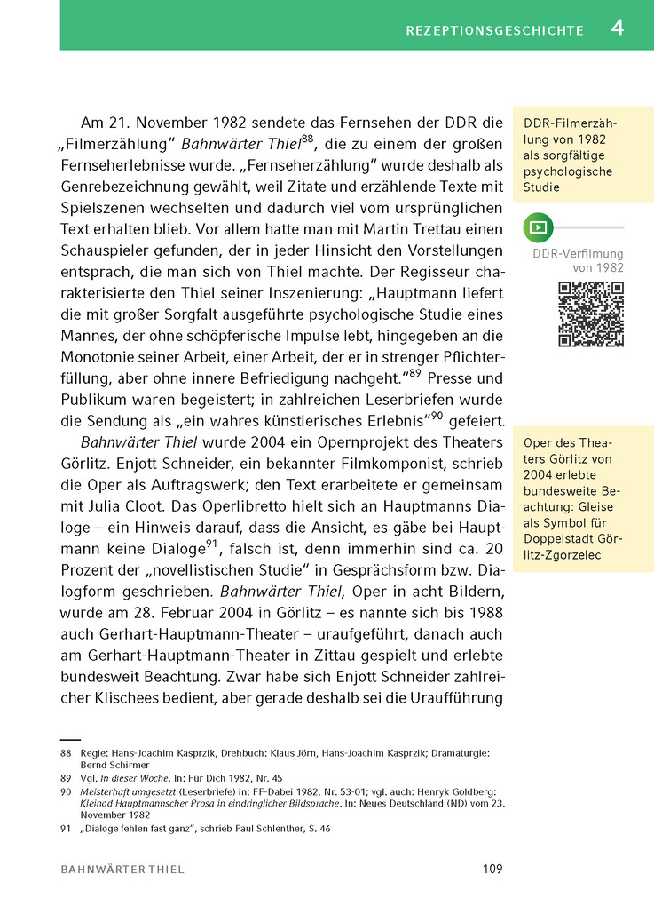 Weitere Ansicht: Bahnwärter Thiel von Gerhart Hauptmann