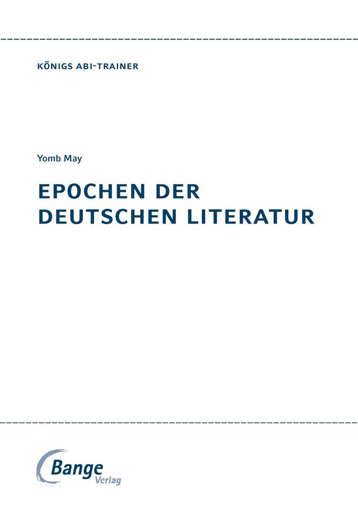 Weitere Ansicht: Epochen der deutschen Literatur | Yomb May