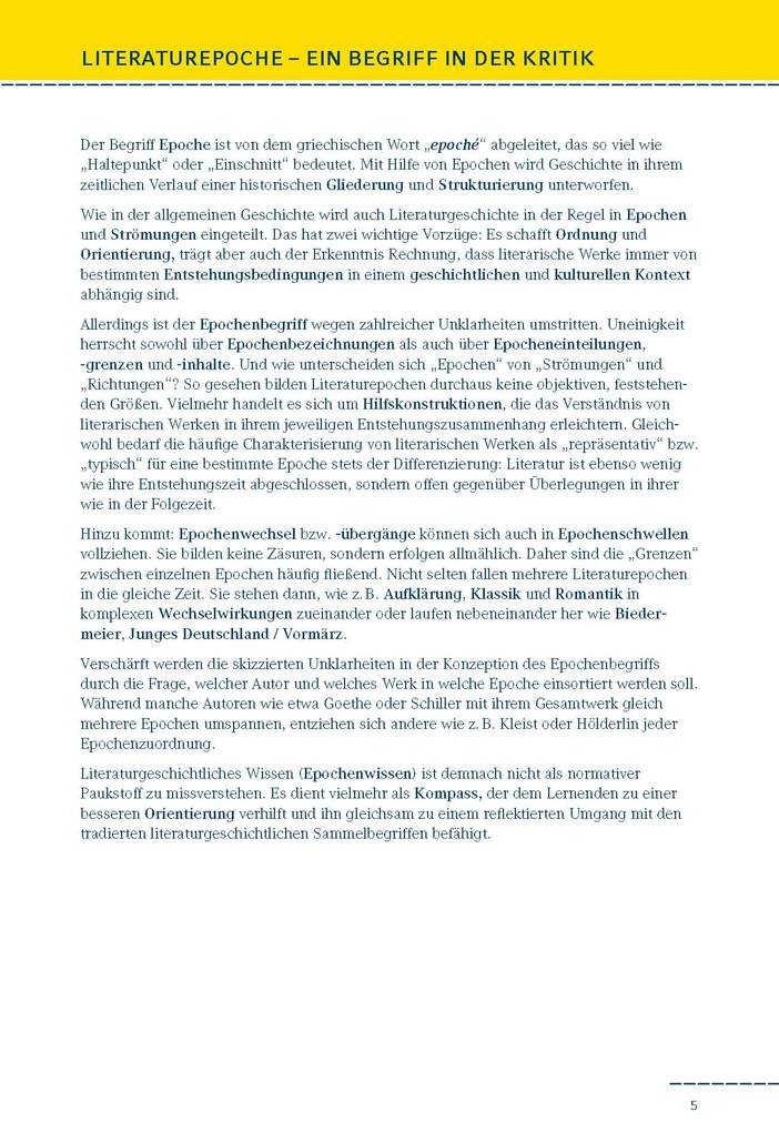 Weitere Ansicht: Epochen der deutschen Literatur | Yomb May