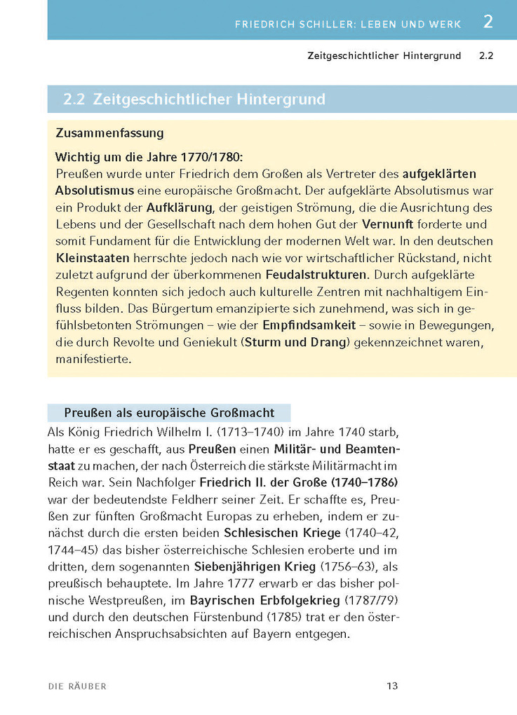 Weitere Ansicht: Die Räuber von Friedrich Schiller