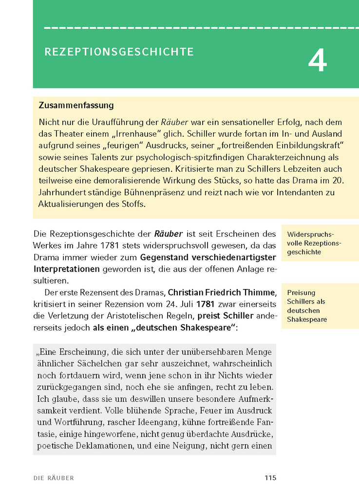 Weitere Ansicht: Die Räuber von Friedrich Schiller