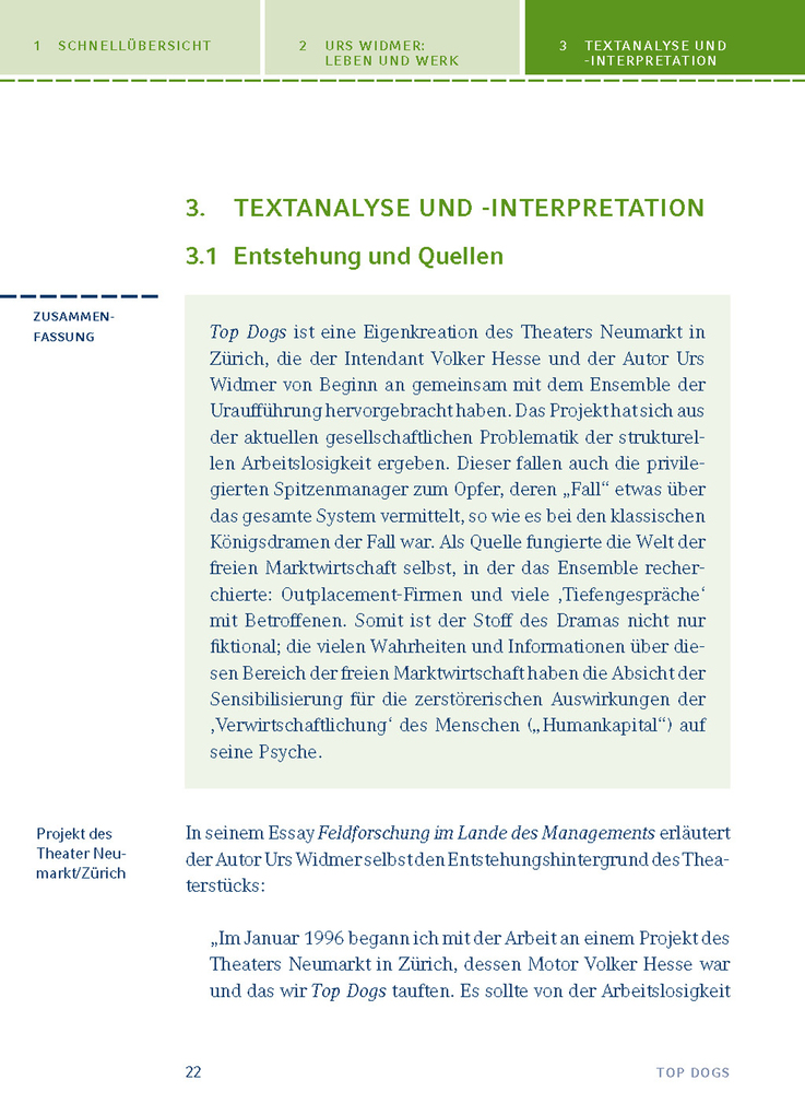 Weitere Ansicht: Top Dogs von Urs Widmer Textanalyse und Interpretation | Urs Widmer