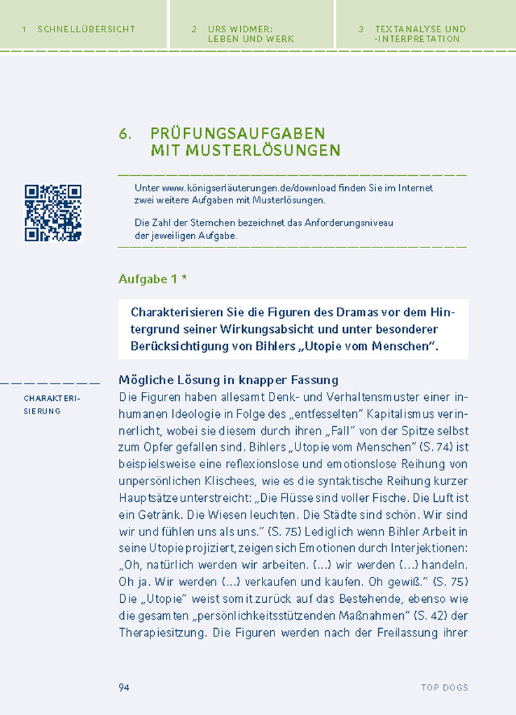 Weitere Ansicht: Top Dogs von Urs Widmer Textanalyse und Interpretation | Urs Widmer