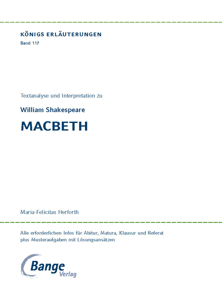 Weitere Ansicht: Macbeth von William Shakespeare | William Shakespeare