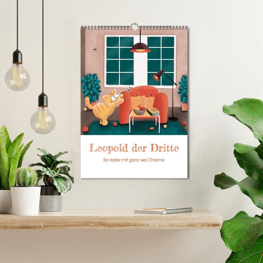 Weitere Ansicht: LEOPOLD DER DRITTE - Ein Kater mit ganz viel Charme (Wandkalender 2026 DIN A3 hoch), CALVENDO Monatskalender | Danja Krampikowski, Calvendo