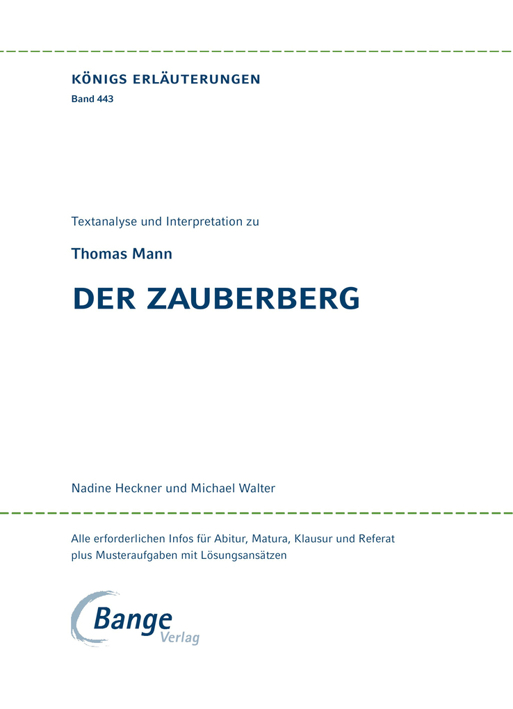 Weitere Ansicht: Der Zauberberg von Thomas Mann | Thomas Mann