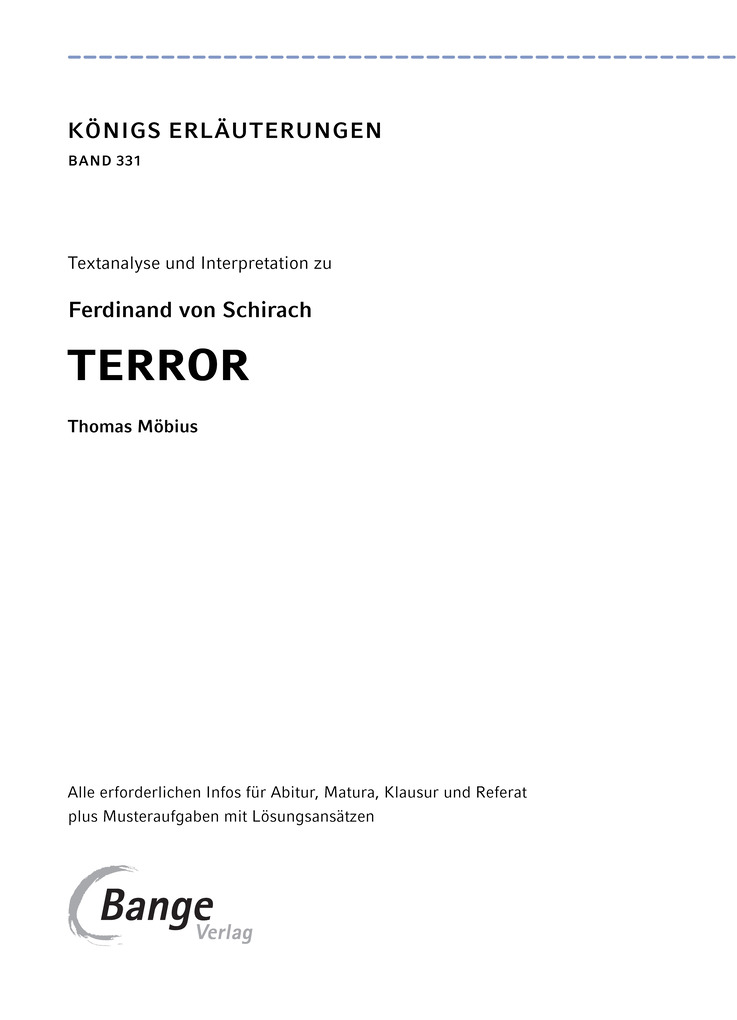 Weitere Ansicht: Terror von Ferdinand von Schirach