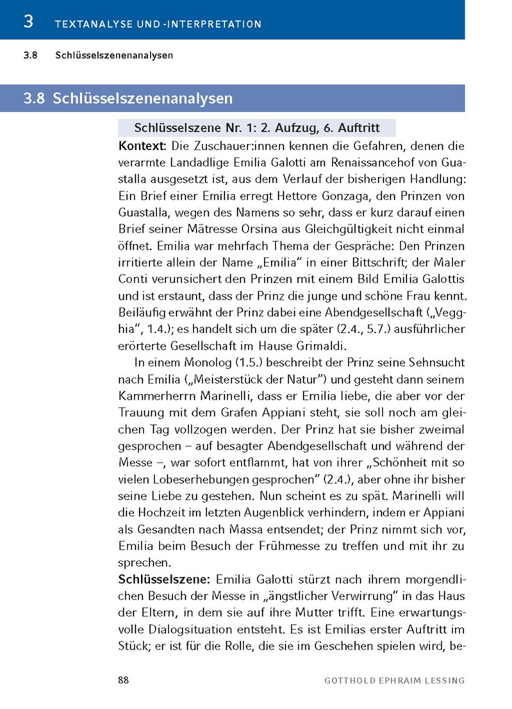 Weitere Ansicht: Emilia Galotti von Gotthold Ephraim Lessing