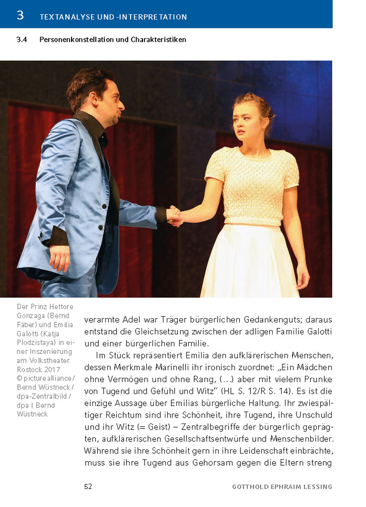 Weitere Ansicht: Emilia Galotti von Gotthold Ephraim Lessing