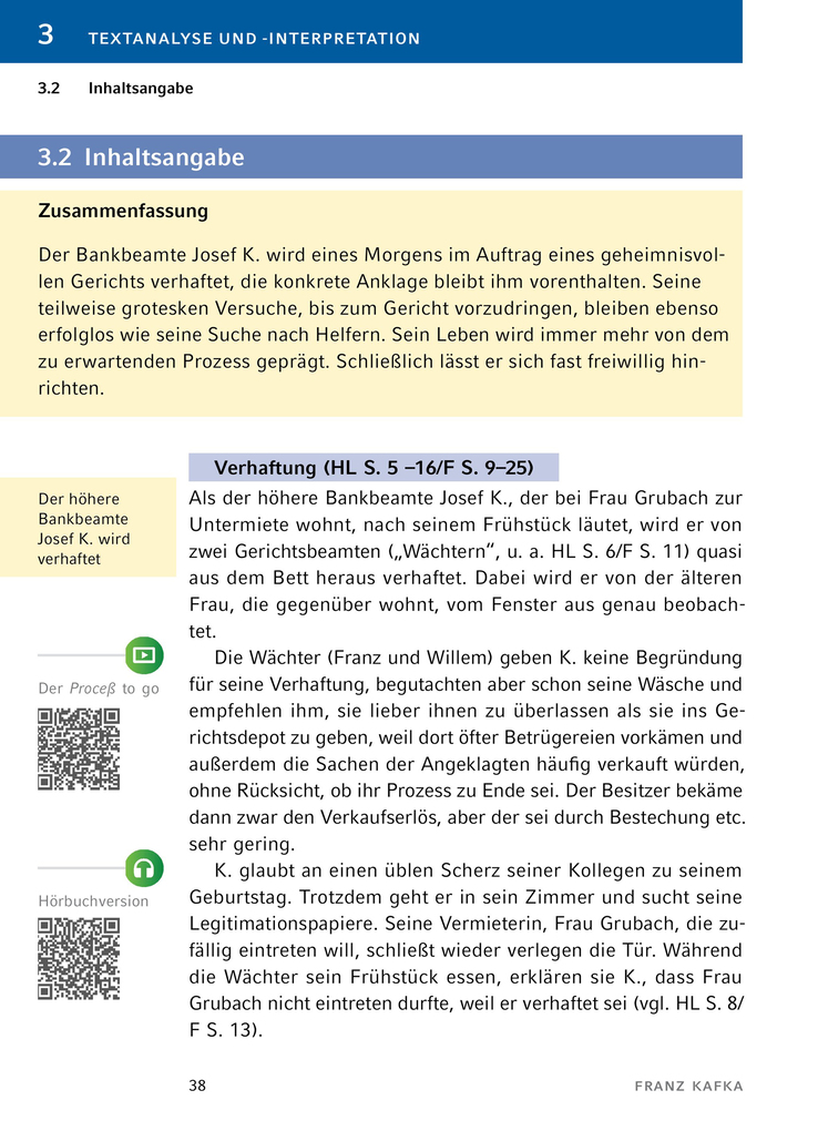 Weitere Ansicht: Der Process von Franz Kafka - Textanalyse und Interpretation | Franz Kafka