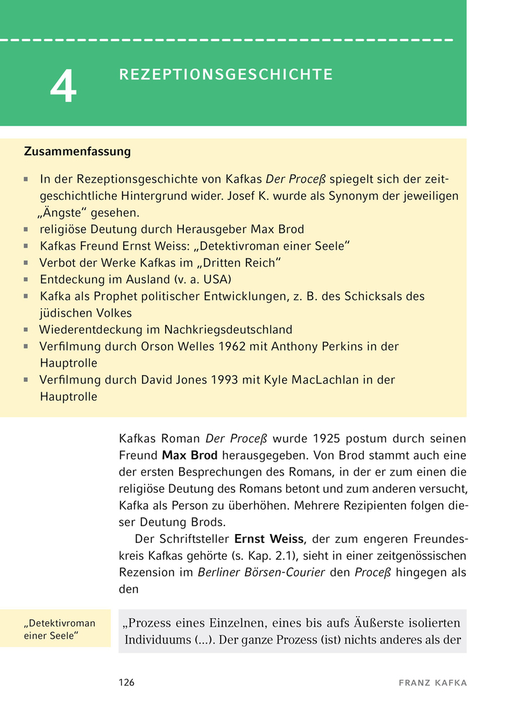 Weitere Ansicht: Der Process von Franz Kafka - Textanalyse und Interpretation | Franz Kafka