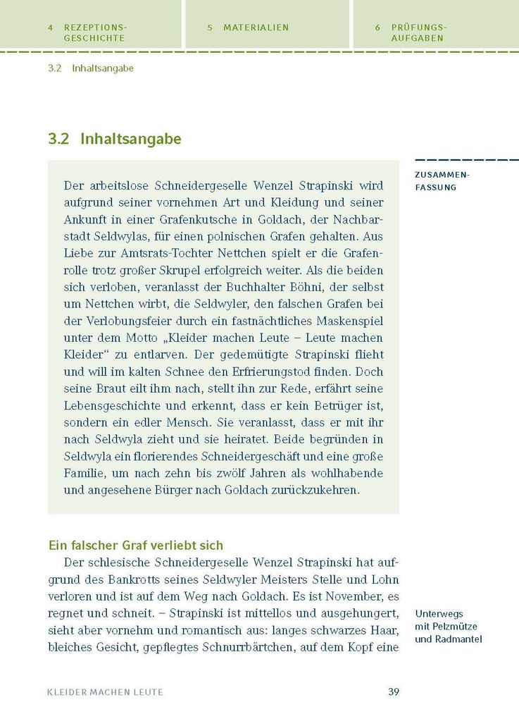 Weitere Ansicht: Kleider machen Leute von Gottfried Keller