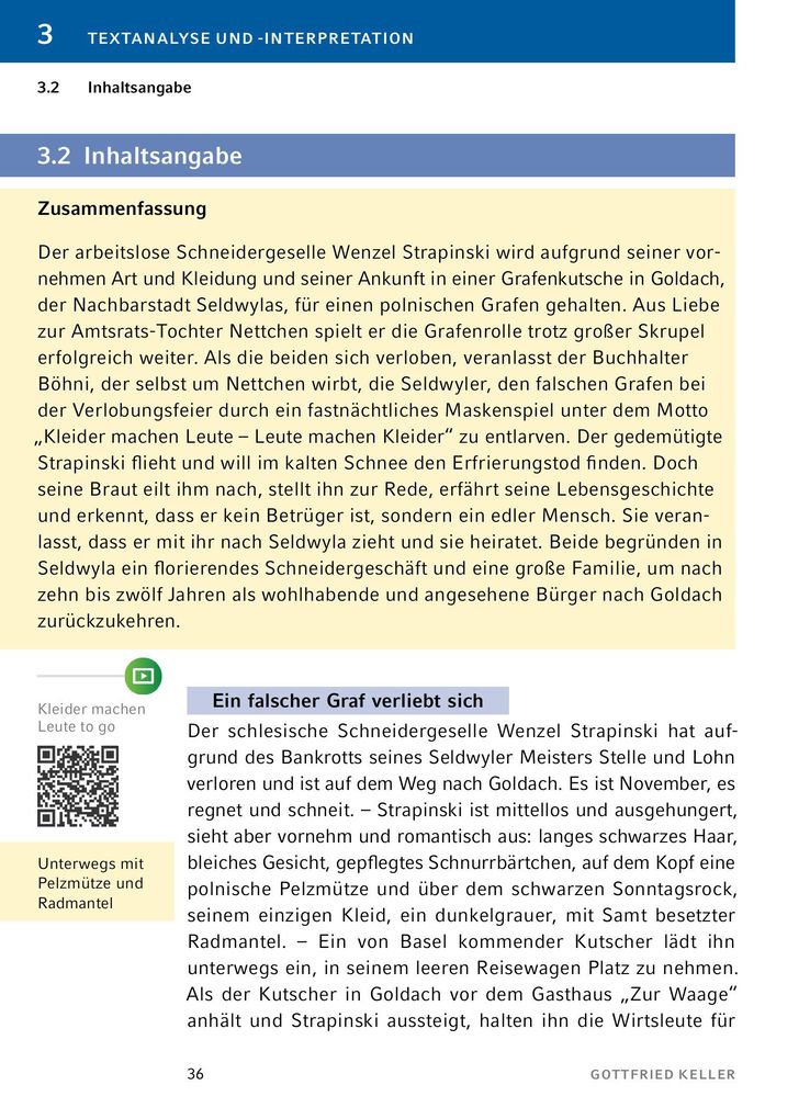 Weitere Ansicht: Kleider machen Leute von Gottfried Keller