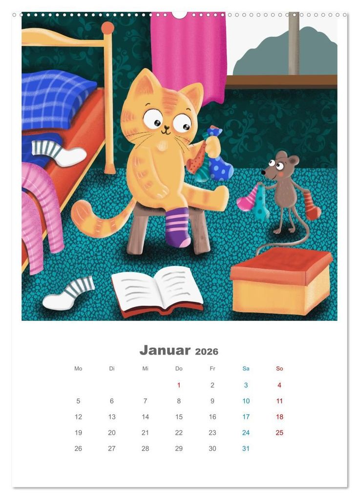 Weitere Ansicht: LEOPOLD DER DRITTE - Ein Kater mit ganz viel Charme (Wandkalender 2026 DIN A2 hoch), CALVENDO Monatskalender | Danja Krampikowski, Calvendo
