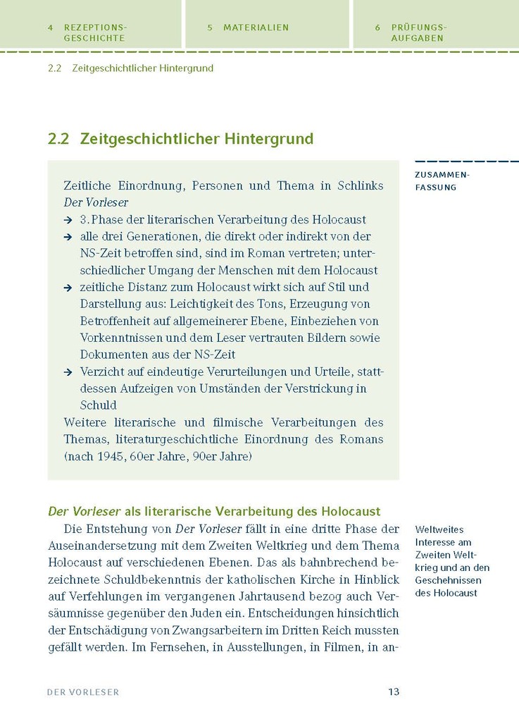 Weitere Ansicht: Der Vorleser von Bernhard Schlink