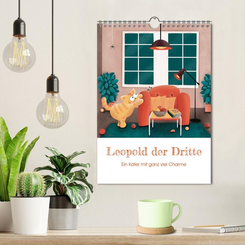 Weitere Ansicht: LEOPOLD DER DRITTE - Ein Kater mit ganz viel Charme (Wandkalender 2026 DIN A4 hoch), CALVENDO Monatskalender | Danja Krampikowski, Calvendo