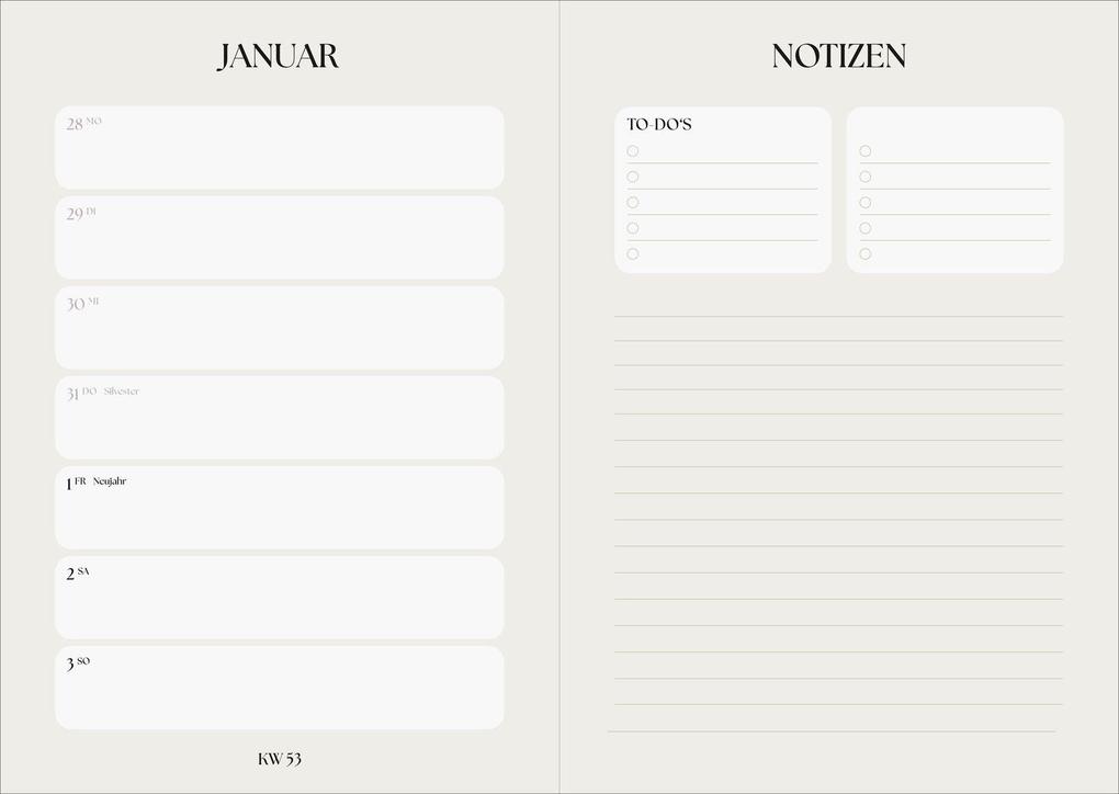Weitere Ansicht: Taschenkalender A5 2027: A Year full of Joy, bestickt, hellblau