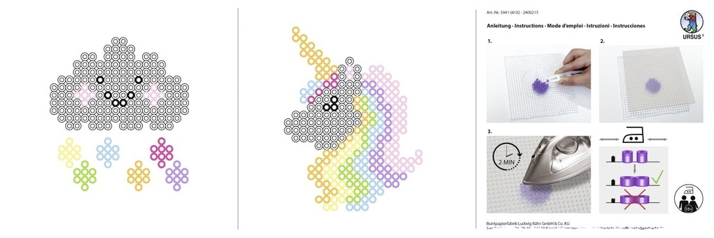 Weitere Ansicht: URSUS Kinder-Bastelsets Bügelperlenset "Regenbogen"
