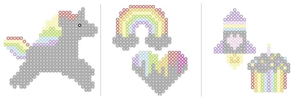 Weitere Ansicht: URSUS Kinder-Bastelsets Bügelperlenset "Regenbogen"