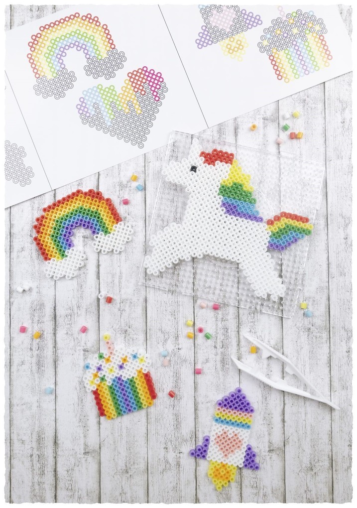Weitere Ansicht: URSUS Kinder-Bastelsets Bügelperlenset "Regenbogen"