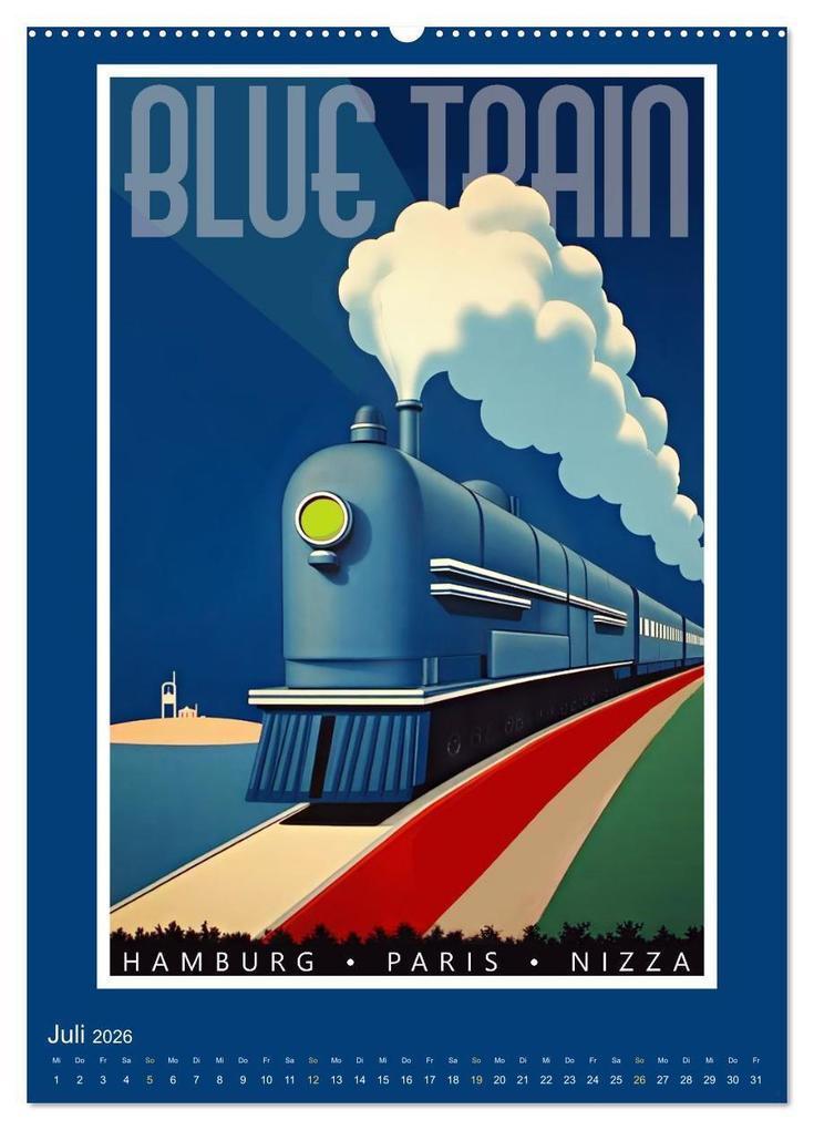 Weitere Ansicht: Art-Déco Vintage-Poster (Wandkalender 2026 DIN A2 hoch), CALVENDO Monatskalender | Calvendo, Werner Braun