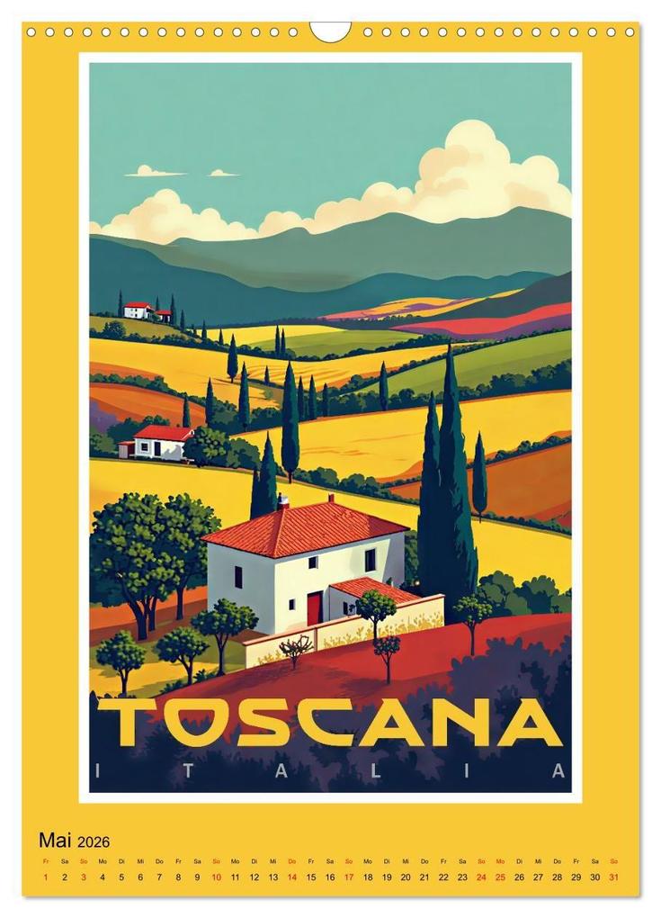 Weitere Ansicht: Art-Déco Vintage-Poster (Wandkalender 2026 DIN A3 hoch), CALVENDO Monatskalender | Calvendo, Werner Braun