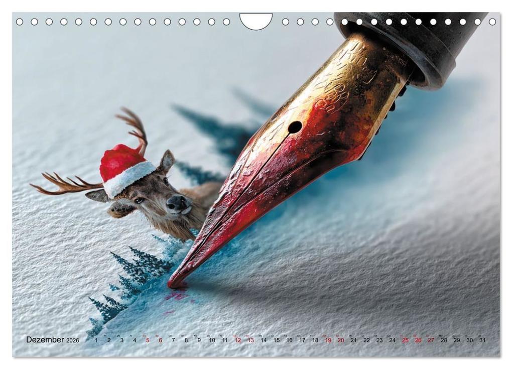 Weitere Ansicht: Die leise Magie der Kalligrafie (Wandkalender 2026 DIN A4 quer), CALVENDO Monatskalender | Calvendo, Anne Seltmann