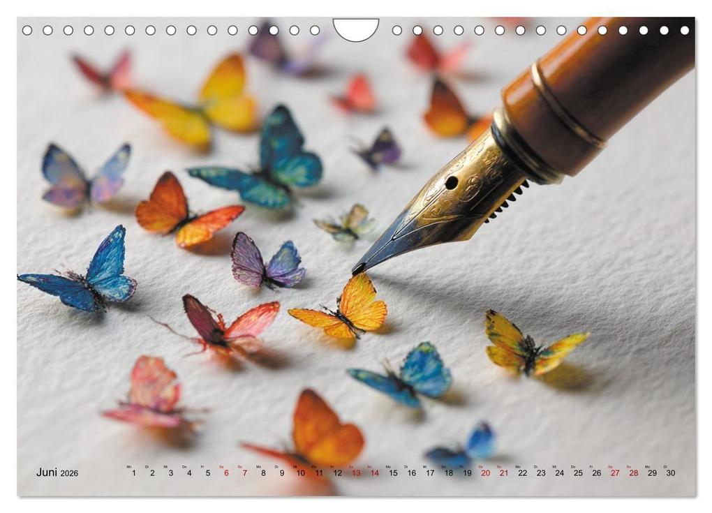 Weitere Ansicht: Die leise Magie der Kalligrafie (Wandkalender 2026 DIN A4 quer), CALVENDO Monatskalender | Calvendo, Anne Seltmann