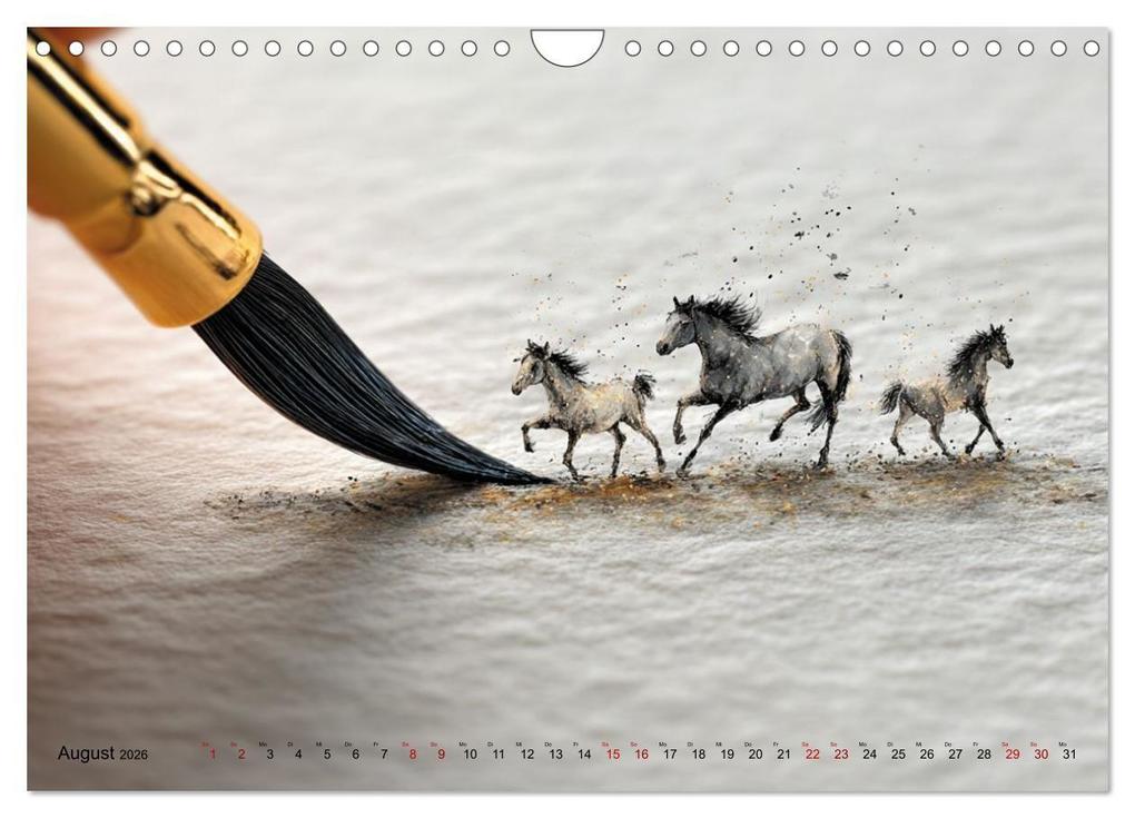 Weitere Ansicht: Die leise Magie der Kalligrafie (Wandkalender 2026 DIN A4 quer), CALVENDO Monatskalender | Calvendo, Anne Seltmann