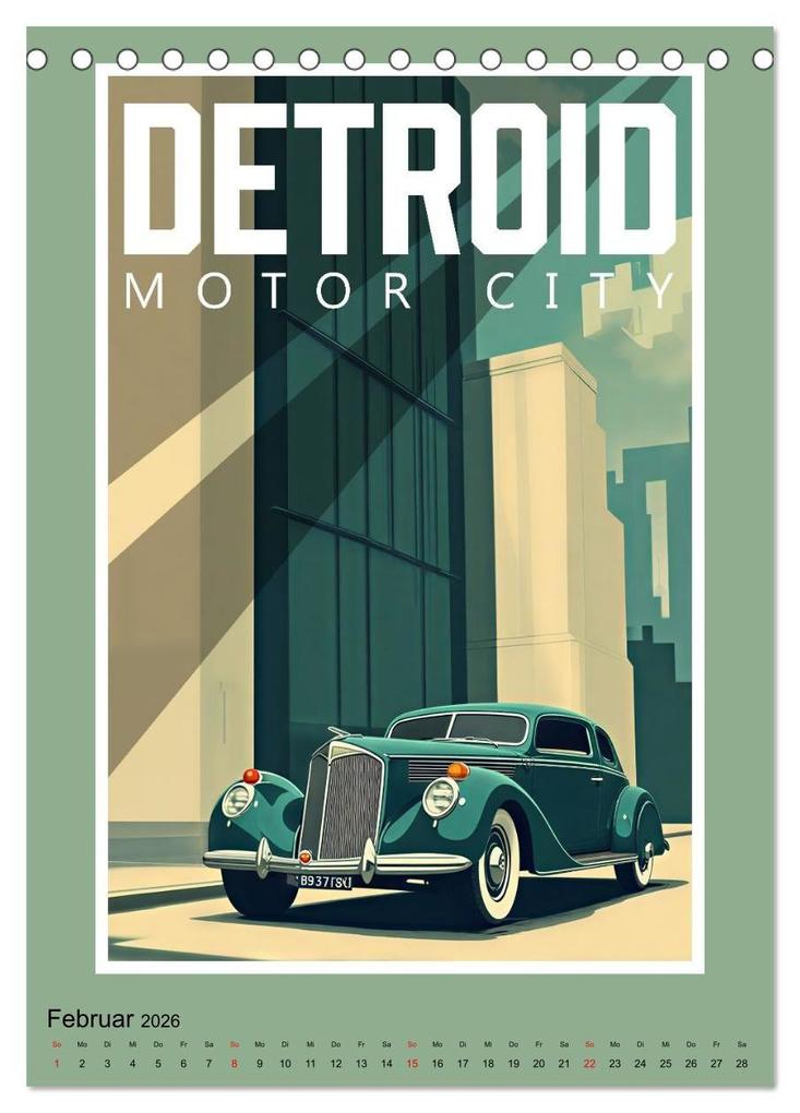 Weitere Ansicht: Art-Déco Vintage-Poster (Tischkalender 2026 DIN A5 hoch), CALVENDO Monatskalender | Calvendo, Werner Braun