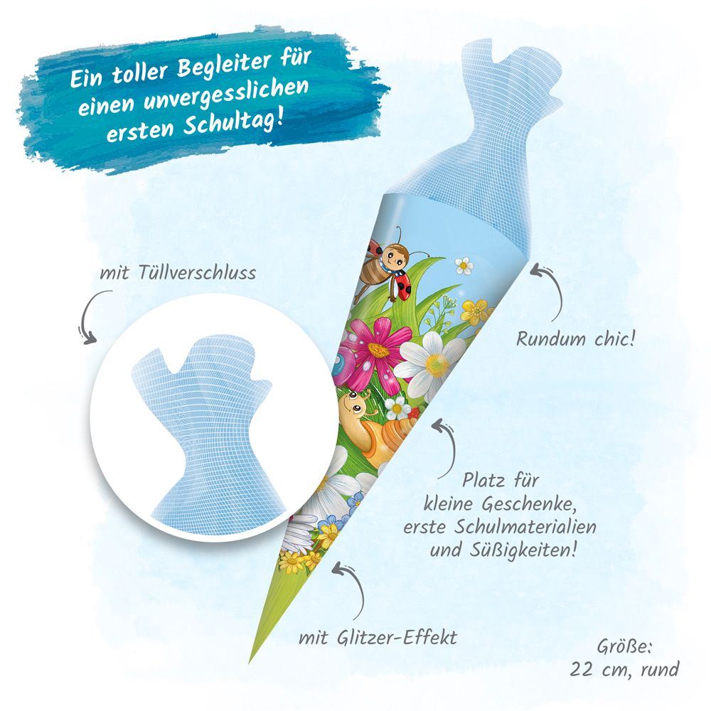 Weitere Ansicht: TRÖTSCH- Schultüte 22 cm Wiesenfreunde
