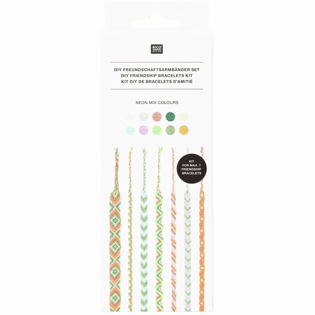 Weitere Ansicht: DIY Freundschaftsarmbänder Set, Neon Mix Colours