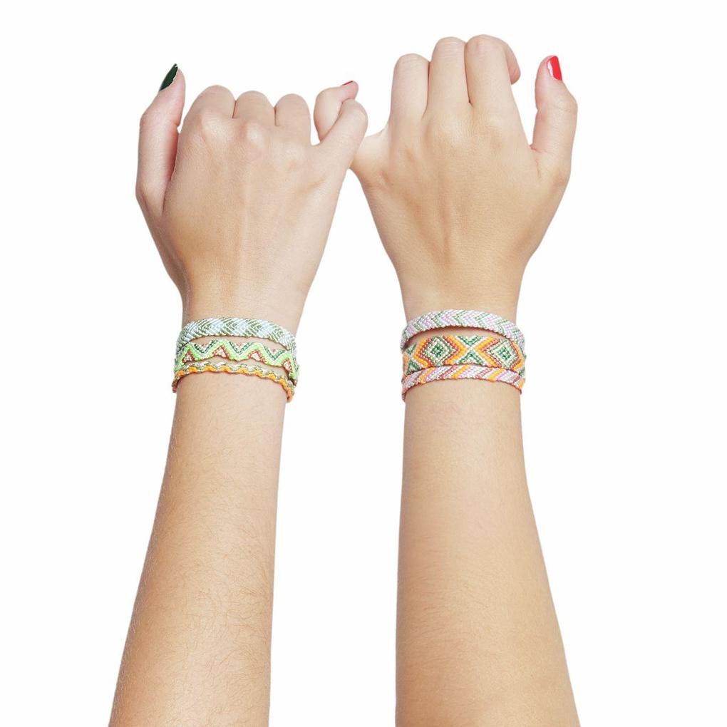 Weitere Ansicht: DIY Freundschaftsarmbänder Set, Neon Mix Colours