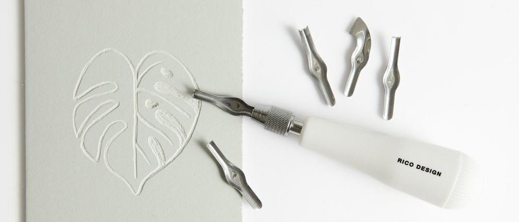 Weitere Ansicht: Linolschneidewerkzeug, Inhalt: 1 Handgriff, 5 Messer