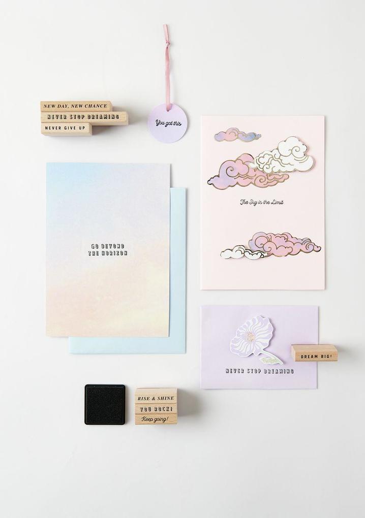 Weitere Ansicht: Stempelset Typo, The Sky is the Limit FSC 100%, 22 Stempel